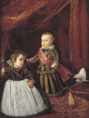 Diego Velazquez Le Prince Baltasar Carlos avec son nain (df02) oil painting image
